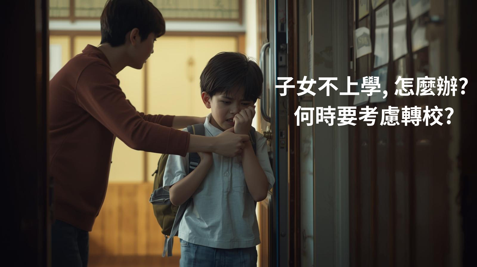 「子女不上學, 怎麼辦? 何時要考慮轉校? 」